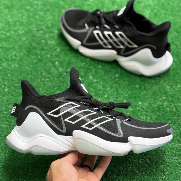 Adidas Mahomes 1 Impact FLX Boost Black White Ice Mens HQ2074 NEW Sz 11 - Picture 1 of 5